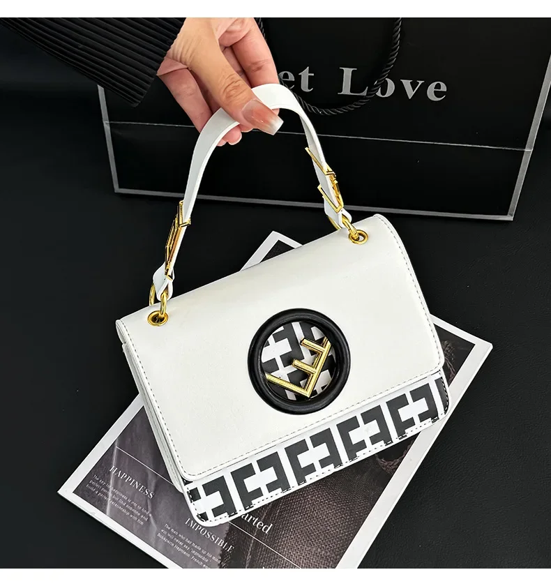 

Unique Vintage Inspired Tote Bag Women's Crossbody Messenger Solid Color Minimalist Designer Leather Luxury