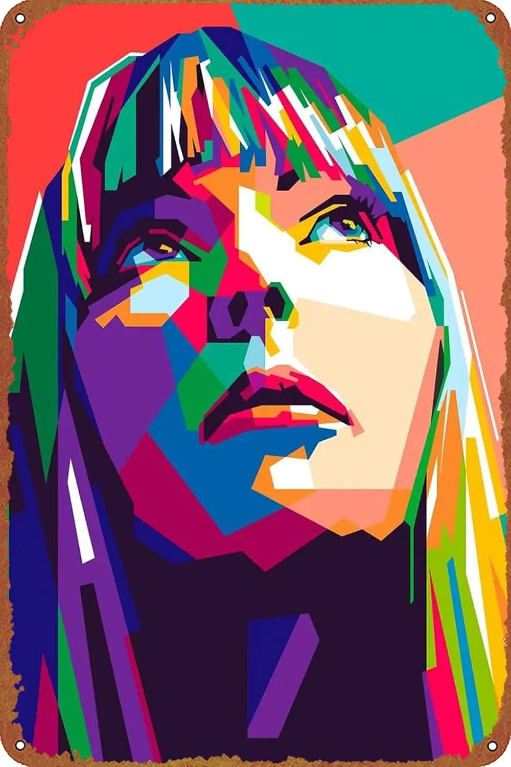 1p,JONI MITCHELL Music poster Tin Metal signage Vintage wall signs suitable for home cafe bar Bar wall decoration
