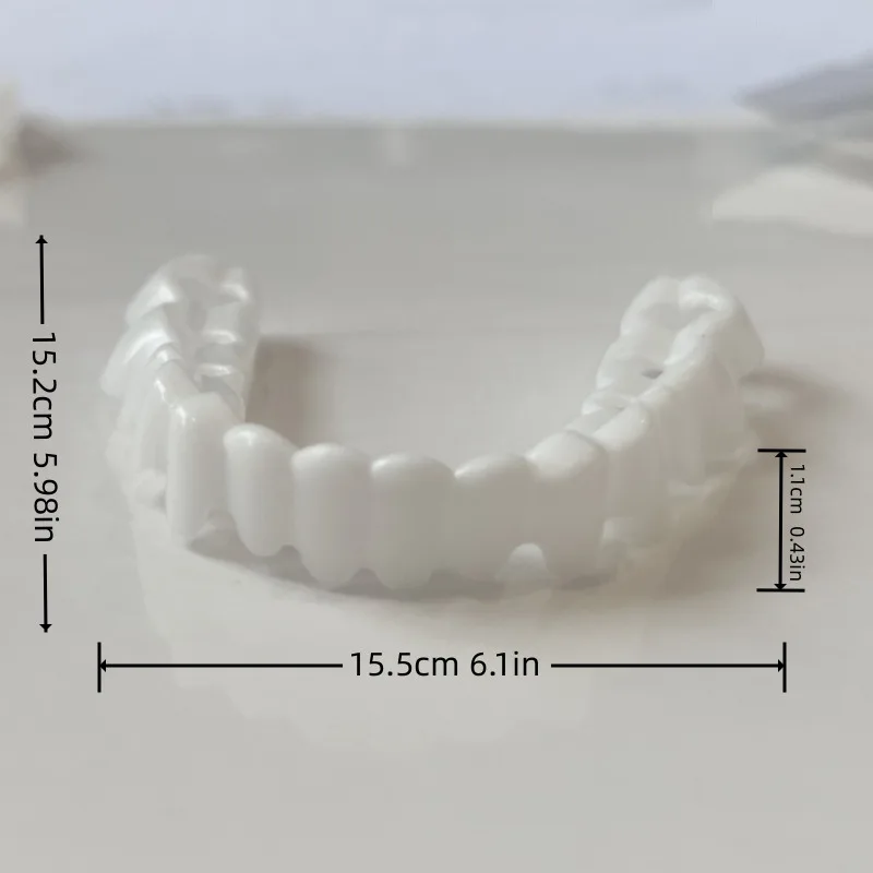 حار 2025 جديد المفاجئة ابتسامة العلوي السفلي غطاء الأسنان كاذبة قشرة ابتسامة مثالية الراحة صالح فليكس طقم أسنان الأقواس مع الملقط