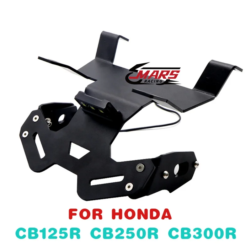 

ДЛЯ HONDA CB125R CB250R CB300R 2018-2020 Аксессуары для мотоциклов Светодиодный светильник Задний короткий хвостовой держатель номерного знака Рамка Кронштейн