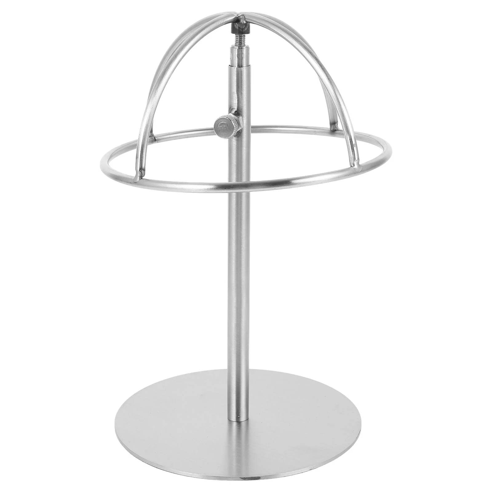 

Hat Display Stand Riser Rack Cowboy Hats Desktop Freestanding Silver Stainless Steel Holder