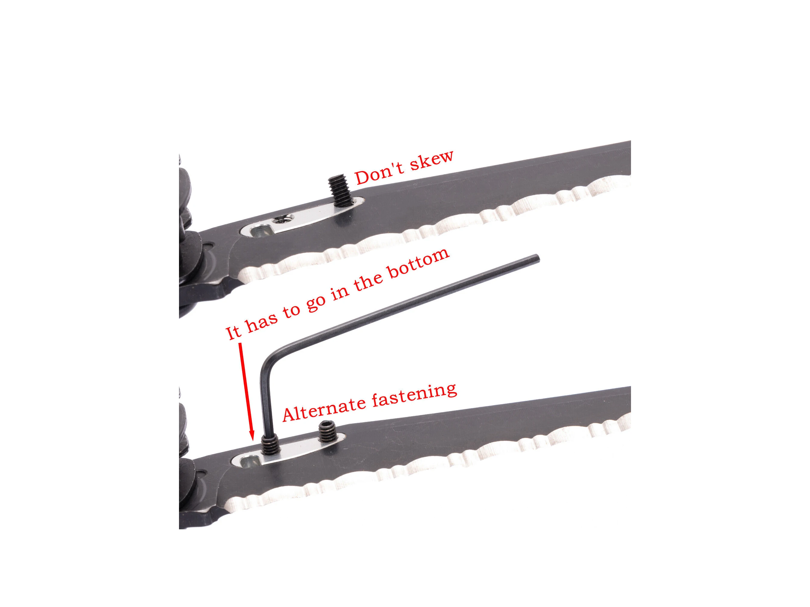 Imagem -05 - Liga de Alumínio Polegar Grip Botão Leatherman Wave Main Knife Faca Serrilhada Cnc Faça Você Mesmo Acessórios