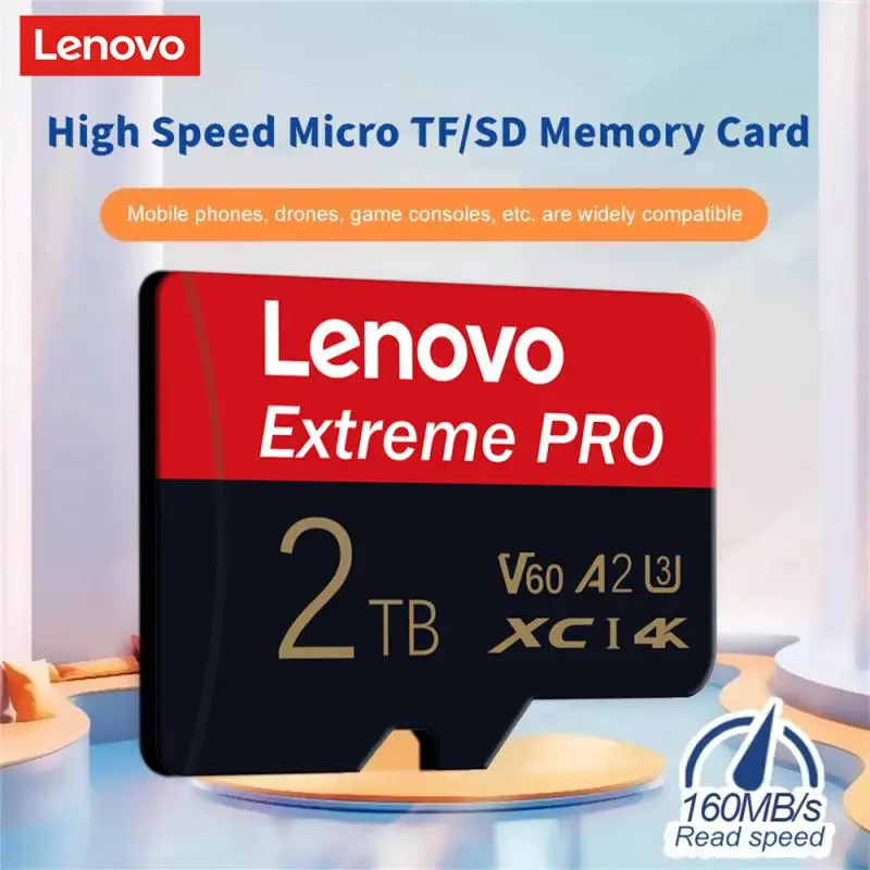 

Lenovo 2TB High Speed Memory Card 1TB 512GB 256GB Class 10 Micro TF SD Card 1TB SD Memory Card For Nintendo Switch Phone/Ps4