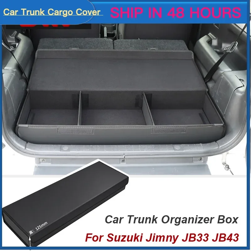 Scatola portaoggetti per bagagliaio per auto per Suzuki Jimny JB33 Sierra JB43 1998 2017 Accessori per scatole di immagazzinaggio di grande capacità