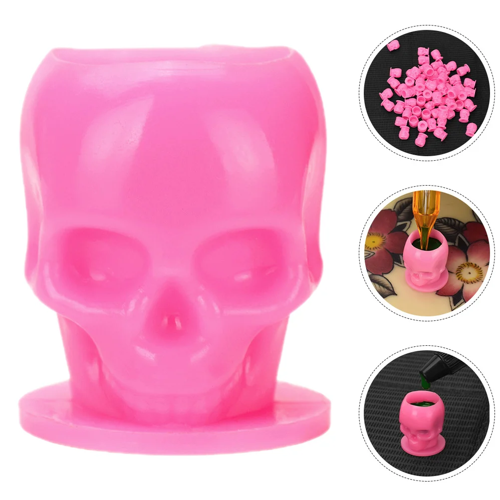 

200pcs Pigment Tattooing Plastic Sturdy Plastic Tattoos Pigment Containers Tattoo Small Ink Cups Cup Accessories Ink Storage