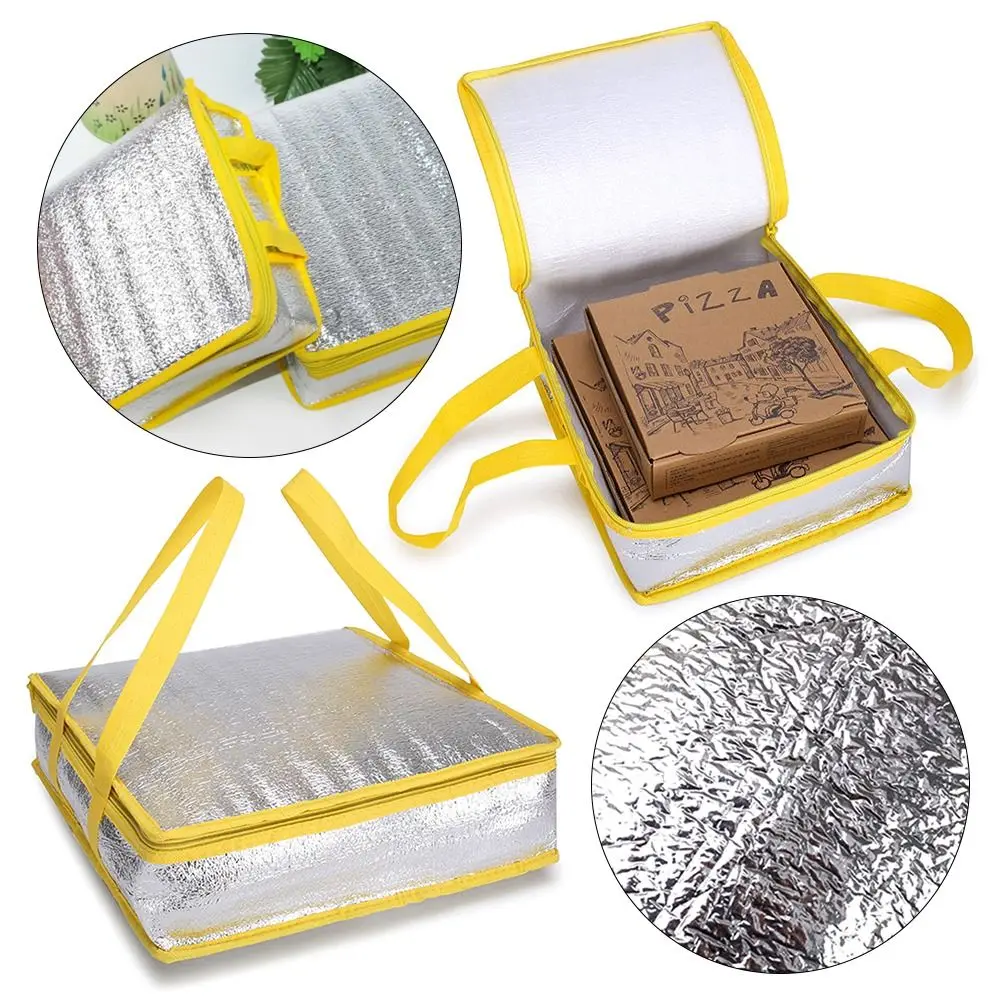 Picnic Delivery Carrier Food Thermal Pizza Delivery Bag Ice Pack Insulation Bag Cooler Bag