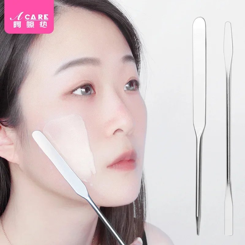 

DX01/Foundation Shovel/A1PQ6-Stainless Steel Scrapers Essence Shovel Scraper Spatula Color Bar Makeup Artist Concealer