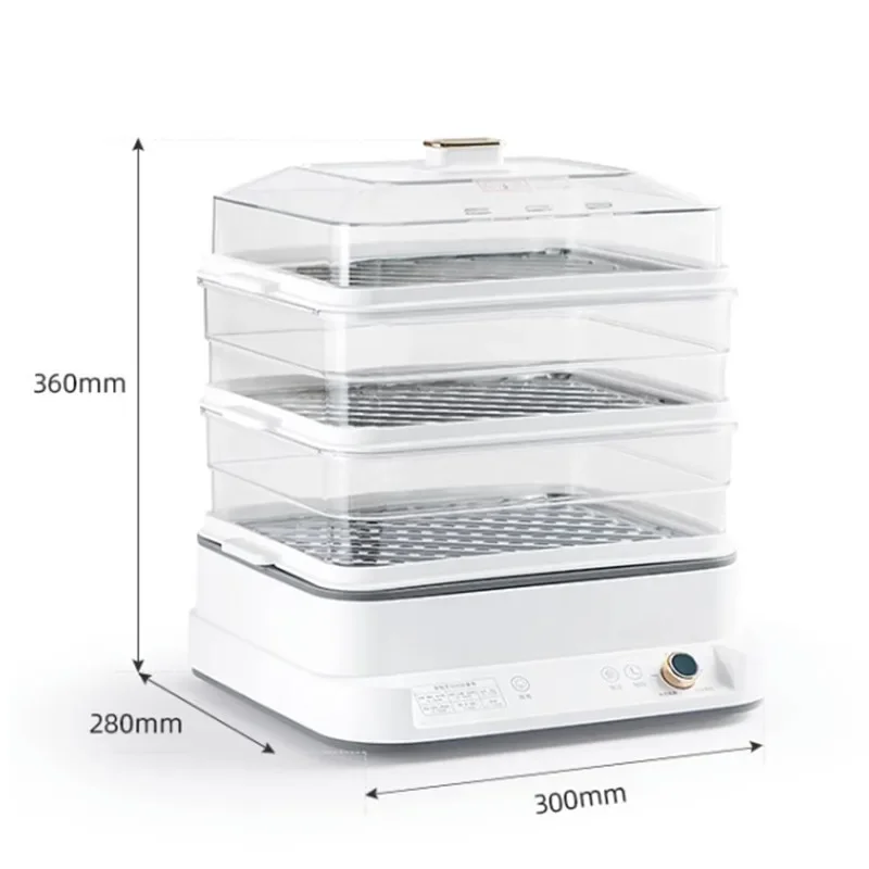 220 فولت مُبخّر كهربائي كهربائي منزلي متعدد الوظائف ثلاث طبقات سعة كبيرة وعاء البخار الطبخ يمكن كتاب Brea صغير