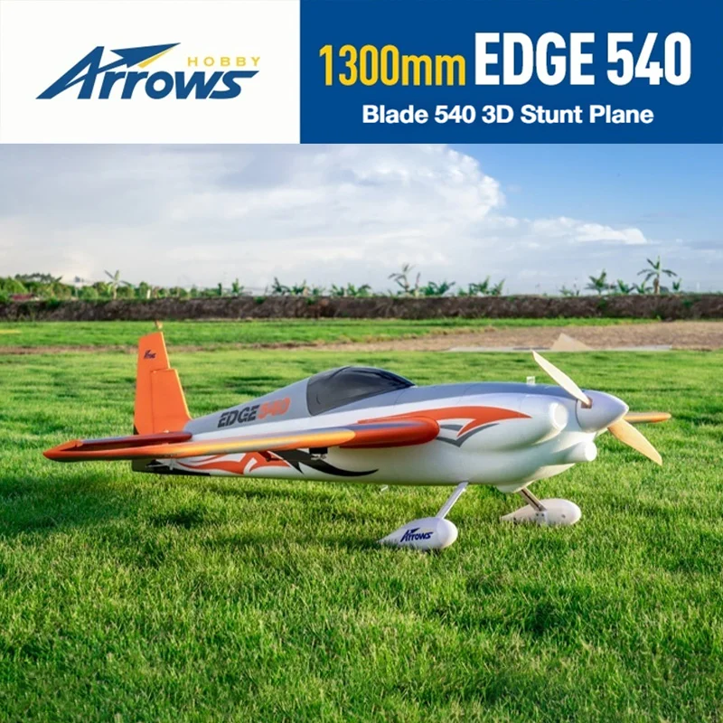 Blue Arrow 1300mm EDGE 540 Model Airplane Blade 3D Special Effects Sports Electric High Speed Assembly RC Fixed Wing Aircraft