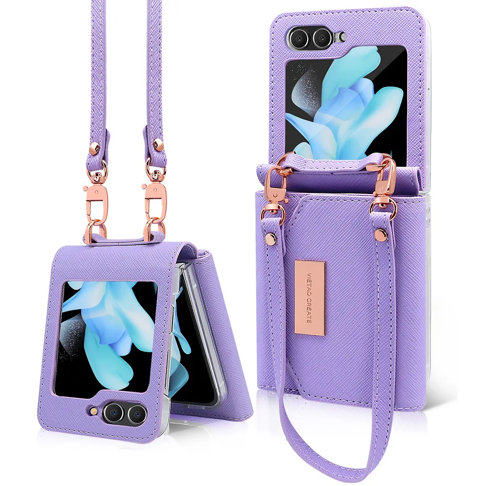 

Подходит для чехла для мобильного телефона Samsung zFlip6, модная сумка для карт со шнурком в Японии и Корее, портативный кошелек-браслет Flip5,