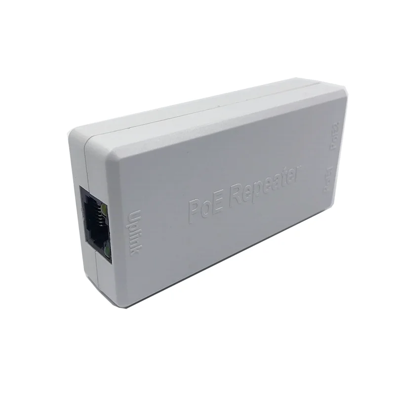 Gigabit 2 Port POE Extender, IEEE 802.3af/at PoE+ Standard, 10/100/1000Mbps, POE Repeater 100 meters(328 ft), Extender