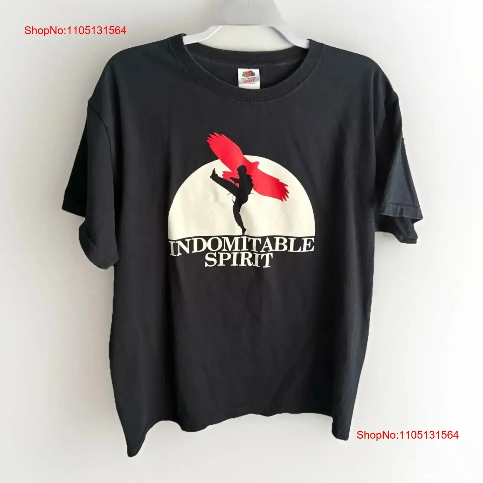 

Винтажная футболка Karate Dojo L Indomitable Spirit Any Wallen Black S, мужская винтажная дышащая уличная одежда унисекс с рисунком