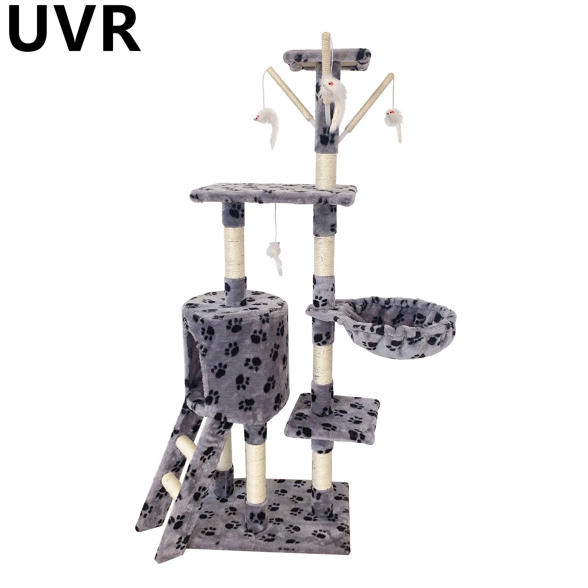 UVR Cat Nest Cat Tree All-in-one Climbing Frame Wear-resistant Scratch-resistant Cat Jumping Toys Multi-layer Cat Climbing Frame