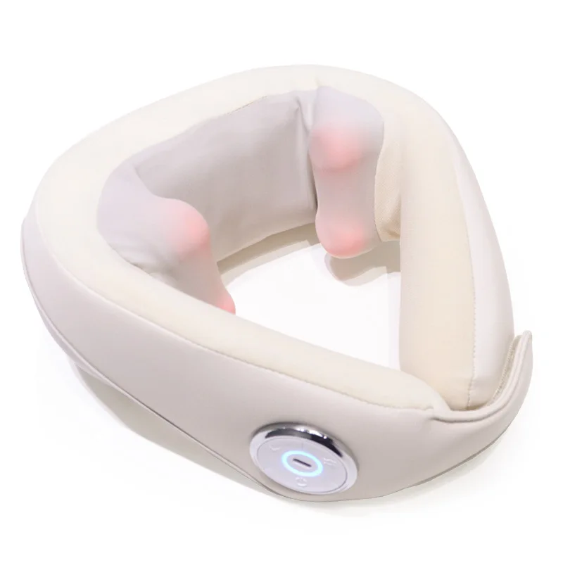 

100% Pure Memory Foam Neck Shoulder Massager 360-Degree Adjustable Comfortable Portable Travel Pillow for Easy Travel