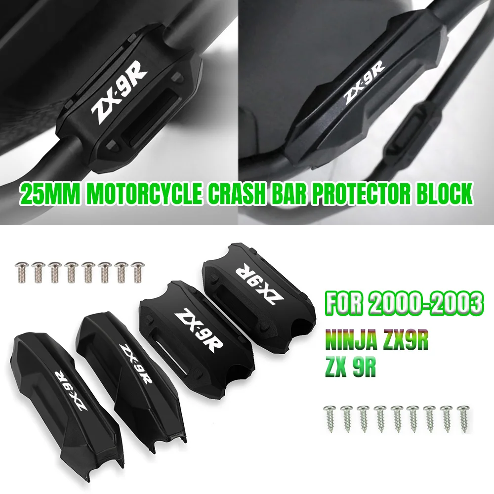 

Motorcycle Bumper Engine Guard 25MM Protection Block Crash Bar Decorative For Kawasaki Ninja ZX9R ZX 9R 2000 2001 2002 2003