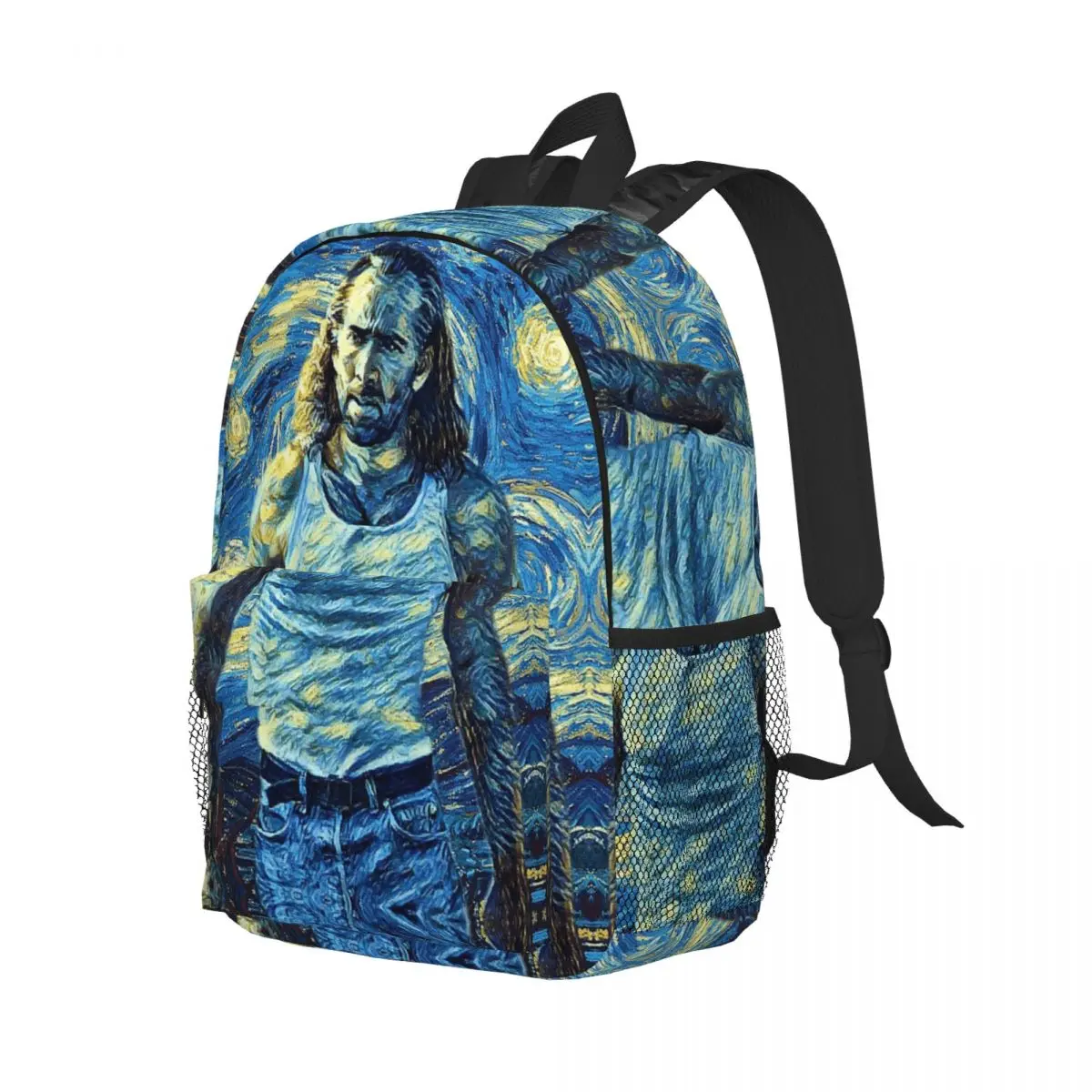 Nicolas Cage Stage Backpack Student Boys Girls BookBag Men Women School Bag Computer Shoulder Bags
