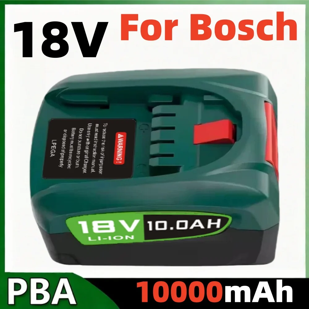 

For Bosch PBA Rechargeable Battery 10000mAh 18V For Bosch Power Tools AL1880CV AL1810CV AL18815CV AL1830CV Replacement Battery