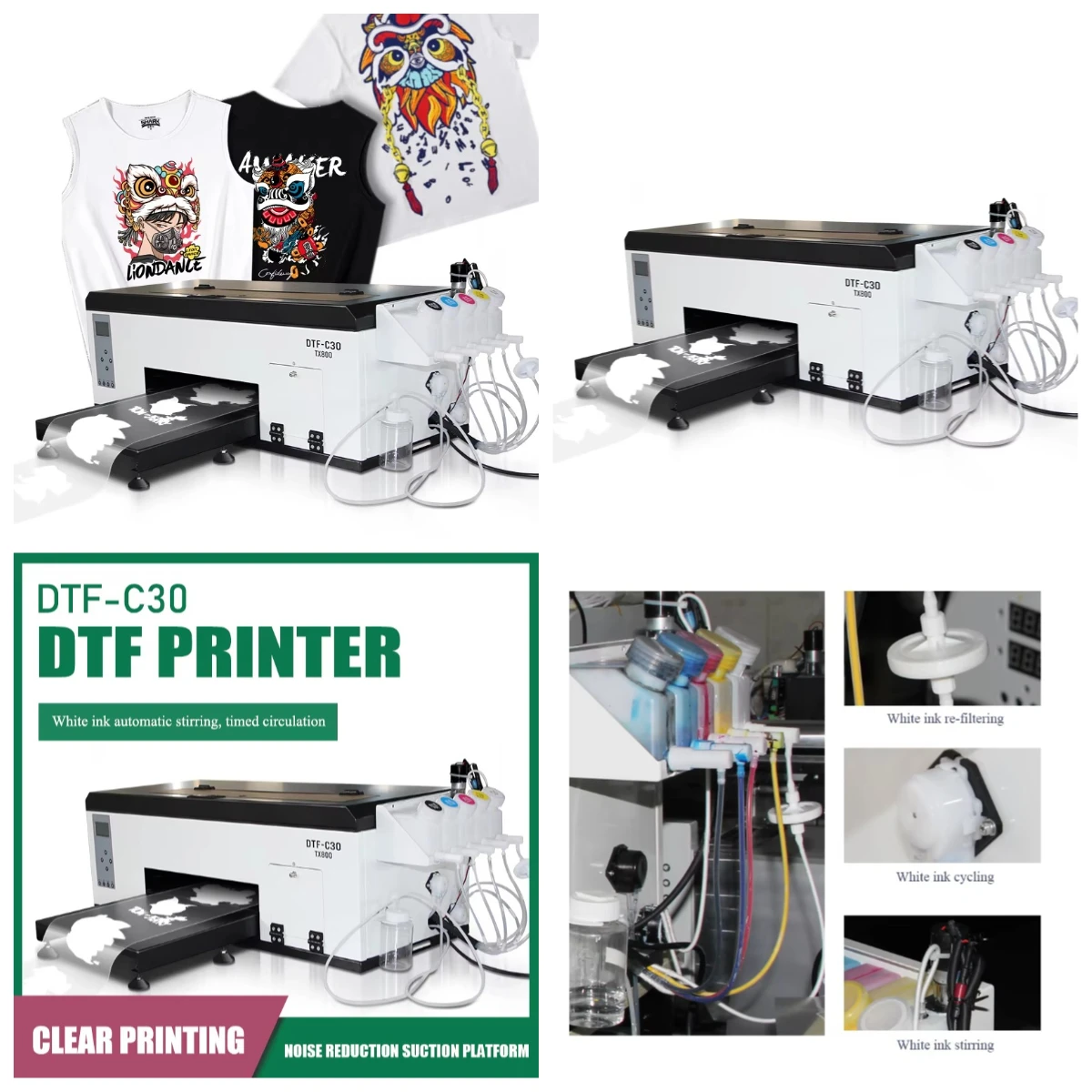 

WJW Factory Whole Sale 30cm T-shirt DTF Heat Transfers Designs Ready to Press