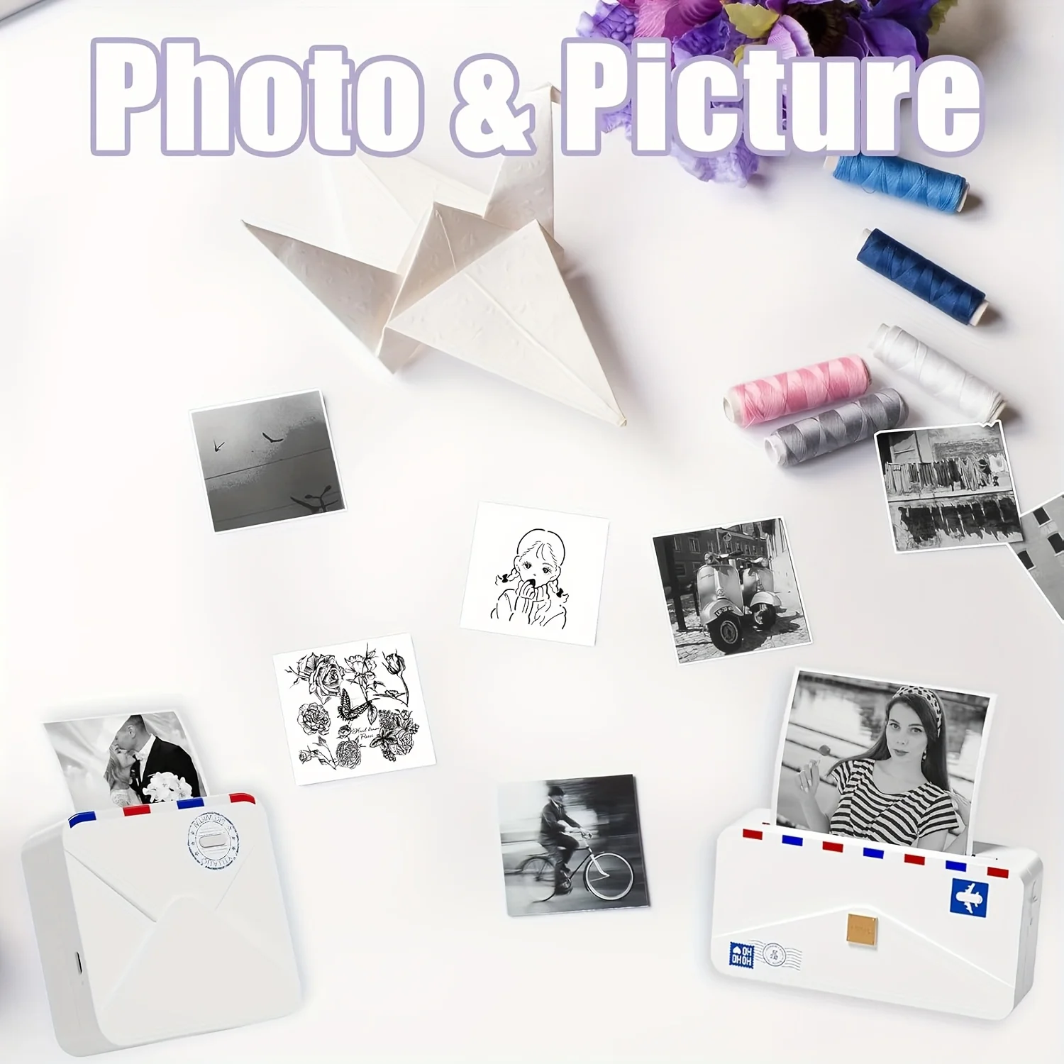 T02/M02X/M02L White Sticker Paper - 3 Rolls of Self-Adhesive Thermal Printer Paper, 53mm x 3.5m, 10 Years Preservation view 4