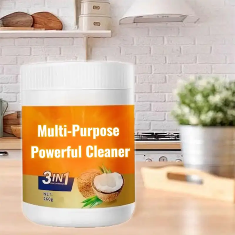 Aceite de coco, potente pasta quitamanchas, limpieza profunda Natural, limpiador de aceite desodorizante antibacteriano, limpieza de azulejos del hogar