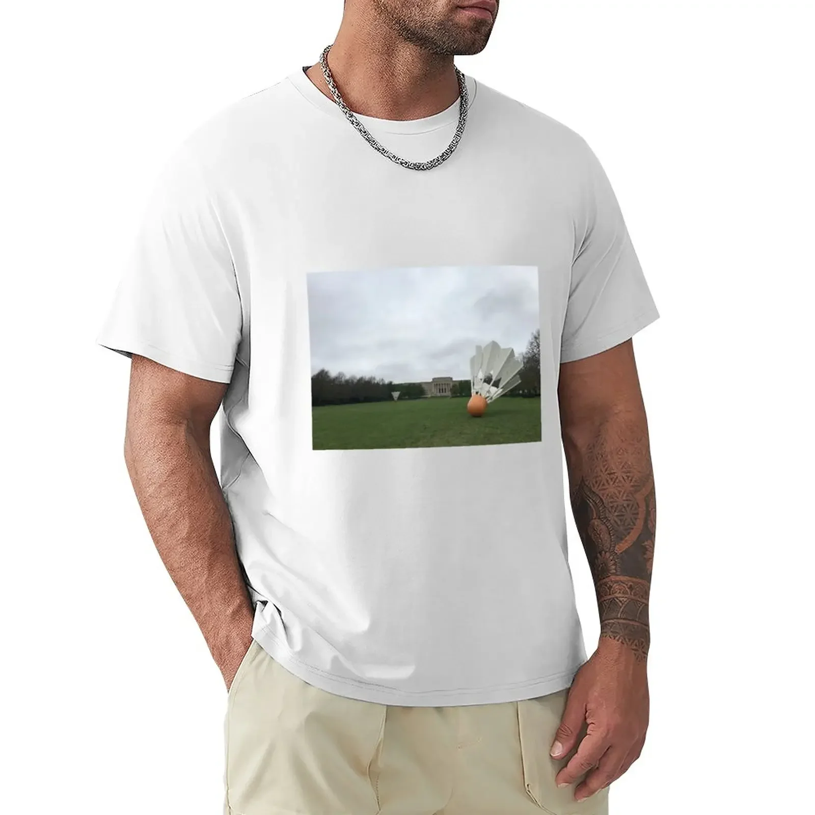 

Nelson Atkins Shuttlecock T-Shirt sublime sweat workout shirts for men
