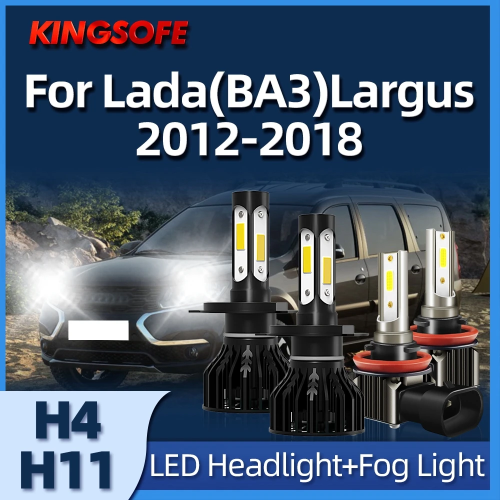 

KINGSOFE LED Bulb 12V 50W H4 H11 6000K LED Headlight Lamp For Lada(BA3)Largus 2012 2013 2014 2015 2016 2017 2018