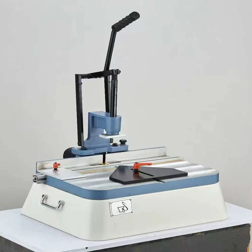 Manual Wooden Frame Butterfly Tenoning Machine Mechanical Splicing Angle Connecting Tool for Woodworking Jointing