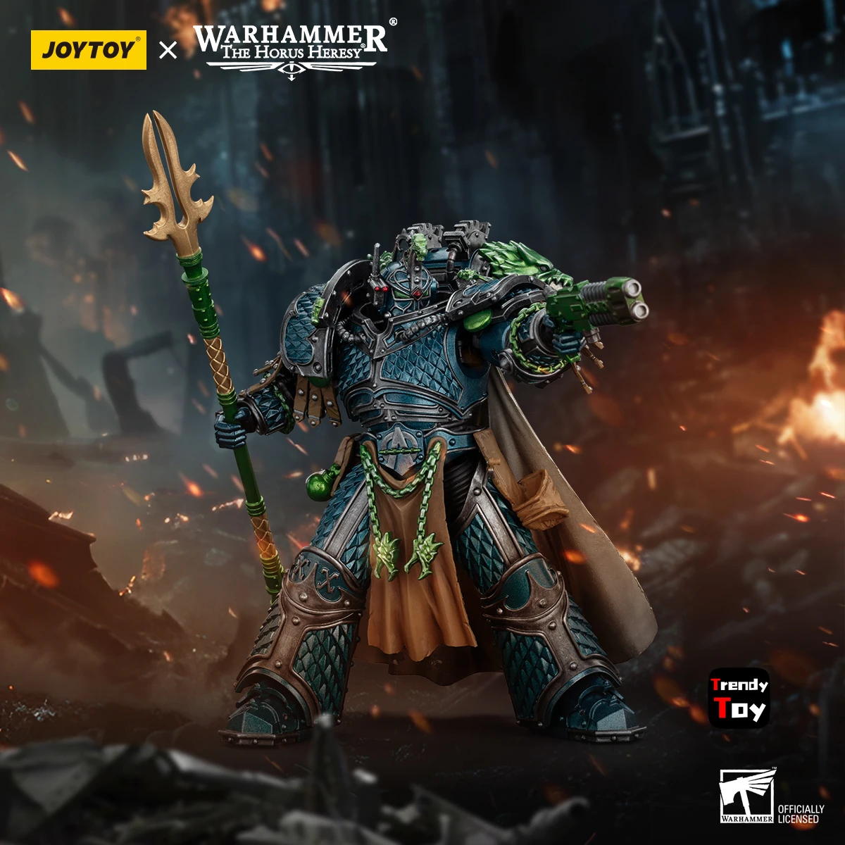 【JOYTOY】ウォーハンマー40K アルファ・レギオン アルファリアス 第XX軍団の第一将軍 1/18 アクションフィギュア おもちゃ