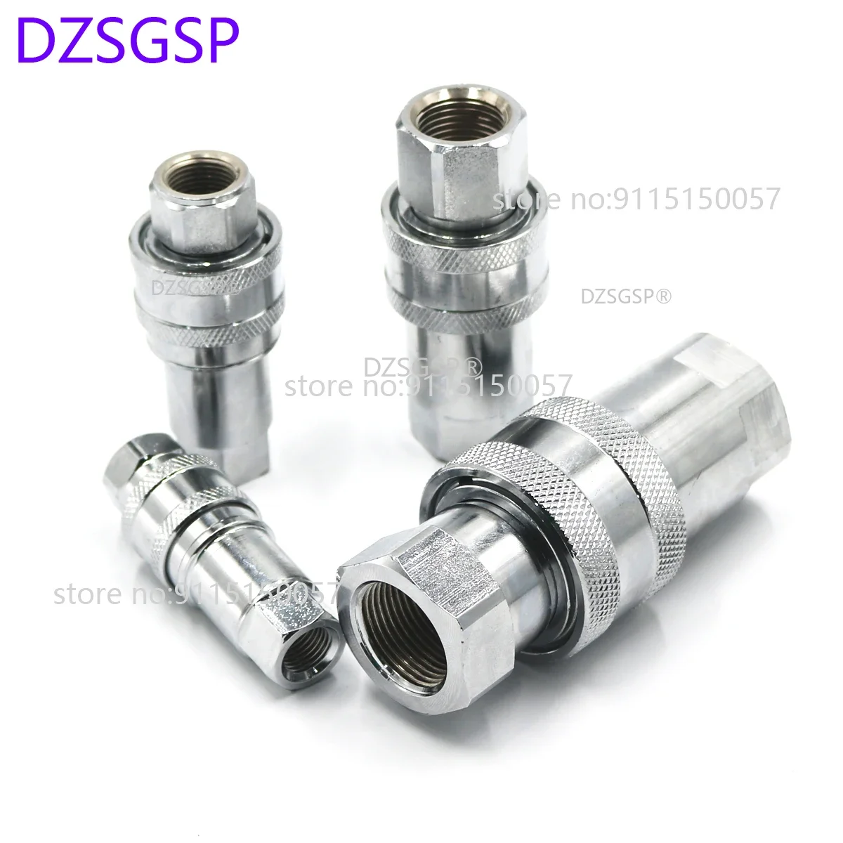 G thread quick coupling carbon steel plug metric high pressure tubing hydraulic quick coupling self-locking socket connector