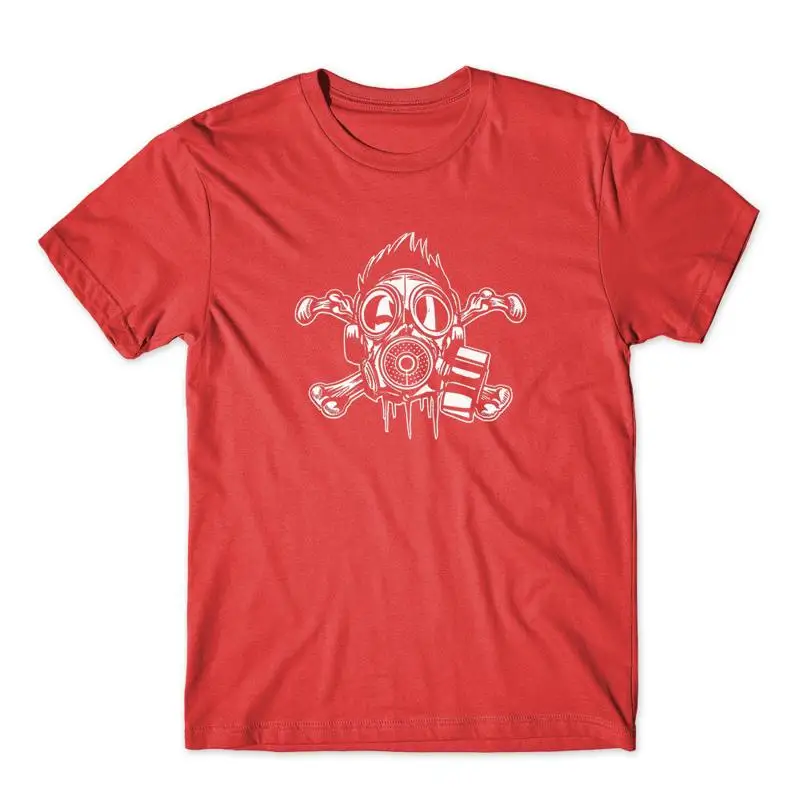 

Cross Bones Gasmask T Shirt 100 Cotton Premium New