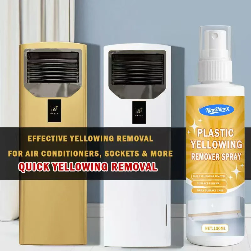 100 مللي جديد مرمم السطح البلاستيكي رذاذ البلاستيك اصفرار عامل التنظيف إزالة الأكسدة الفورية بياض طويل الأمد
