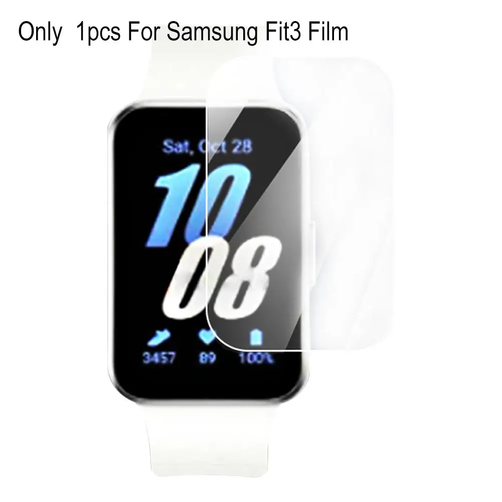 1-5pcs Soft TPU Clear Smartband Protective Film for Samsung Galaxy Fit 3 / 2 R220 Smart Wristband Fit3 Fit2 Screen Protector