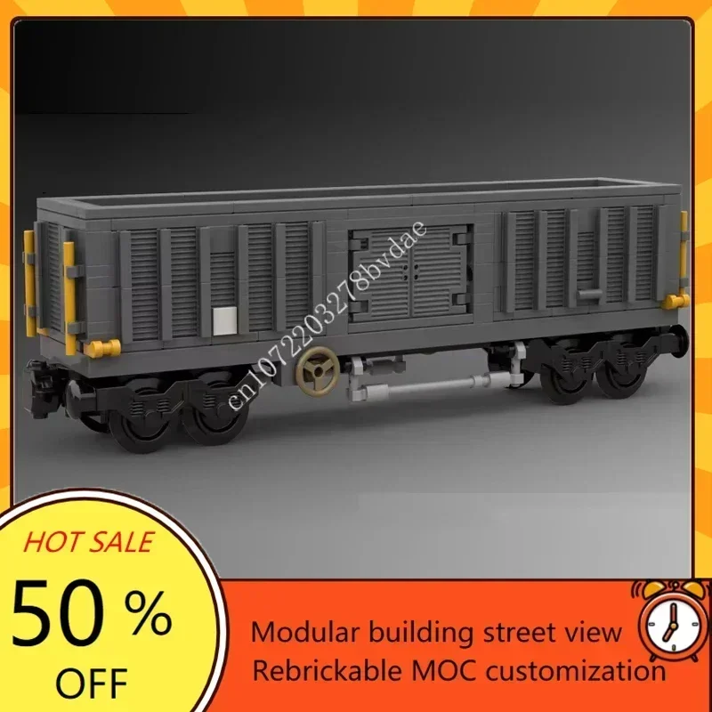 

270PCS Open Gondola Wagon Series MOC Bulk Freight Wagon Custom Puzzles DIY Assembly kid Toy Technology Birthday Christmas Gifts