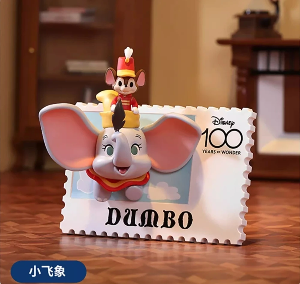 Original Miniso X Disney Stocked Disney 100 Year of Wonder Retro Stamp 6 Style Dumbo Stitch Mickey Mouse Refrigerator sticker