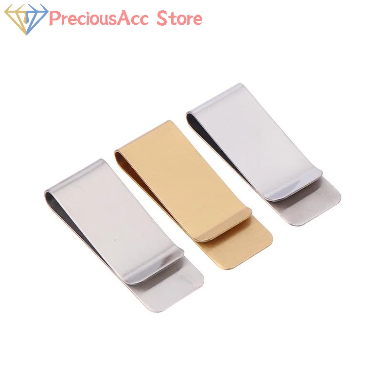 5 pezzi borsa da uomo porta biglietti da visita portafoglio morsetto per contanti semplice fermasoldi in metallo sottile clip per biglietti da visita multifunzionali portatili
