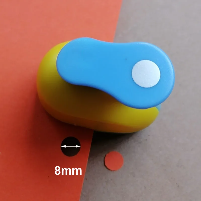 Round Shape Craft Punch Set for Children, DIY Hole Punches, Scrapbook, School Circle Punches, 5cm, 3.8cm, 2.5cm, 7.5cm, 15mm