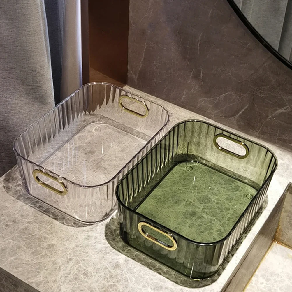 

Makeup Storage Box with Organized Design for Cosmetics Skincare Tools Ideal Desktop Organizer Sundries Holder Compact Bathroom