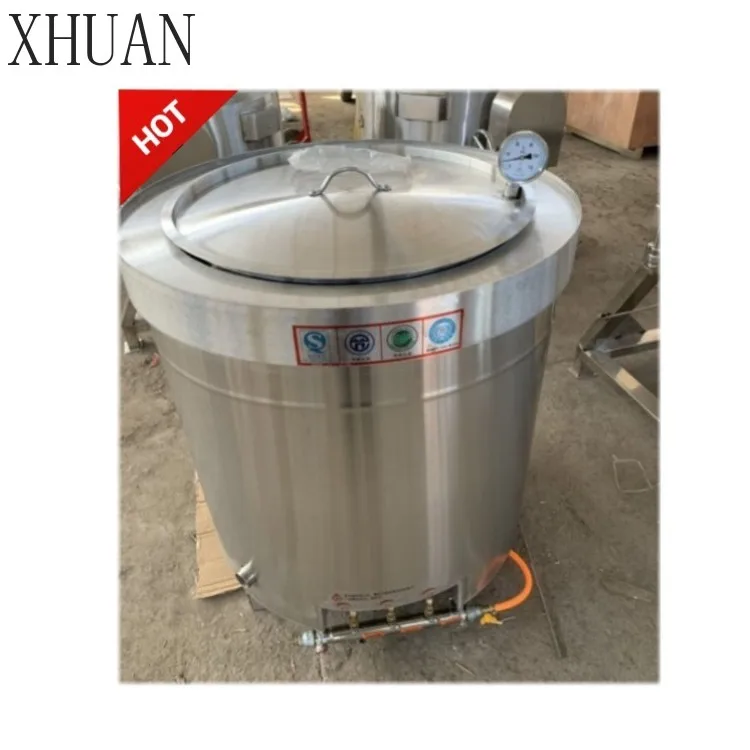 Multifunctional Commercial Gas Boiling Pot 300L Large Pots Boil Milk Kettle