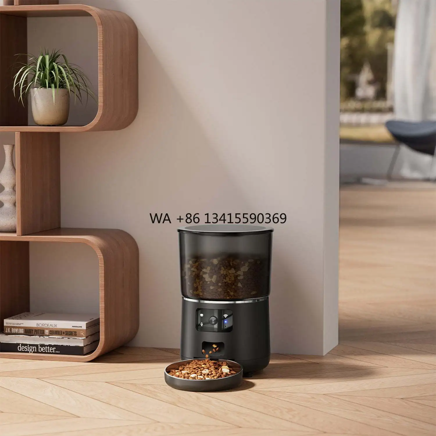

4L Automatic Pet Feeder with Remote APP Timed Quantified Dog Supplies WIFI Intelligent Cat Feeder Video with Night Vision