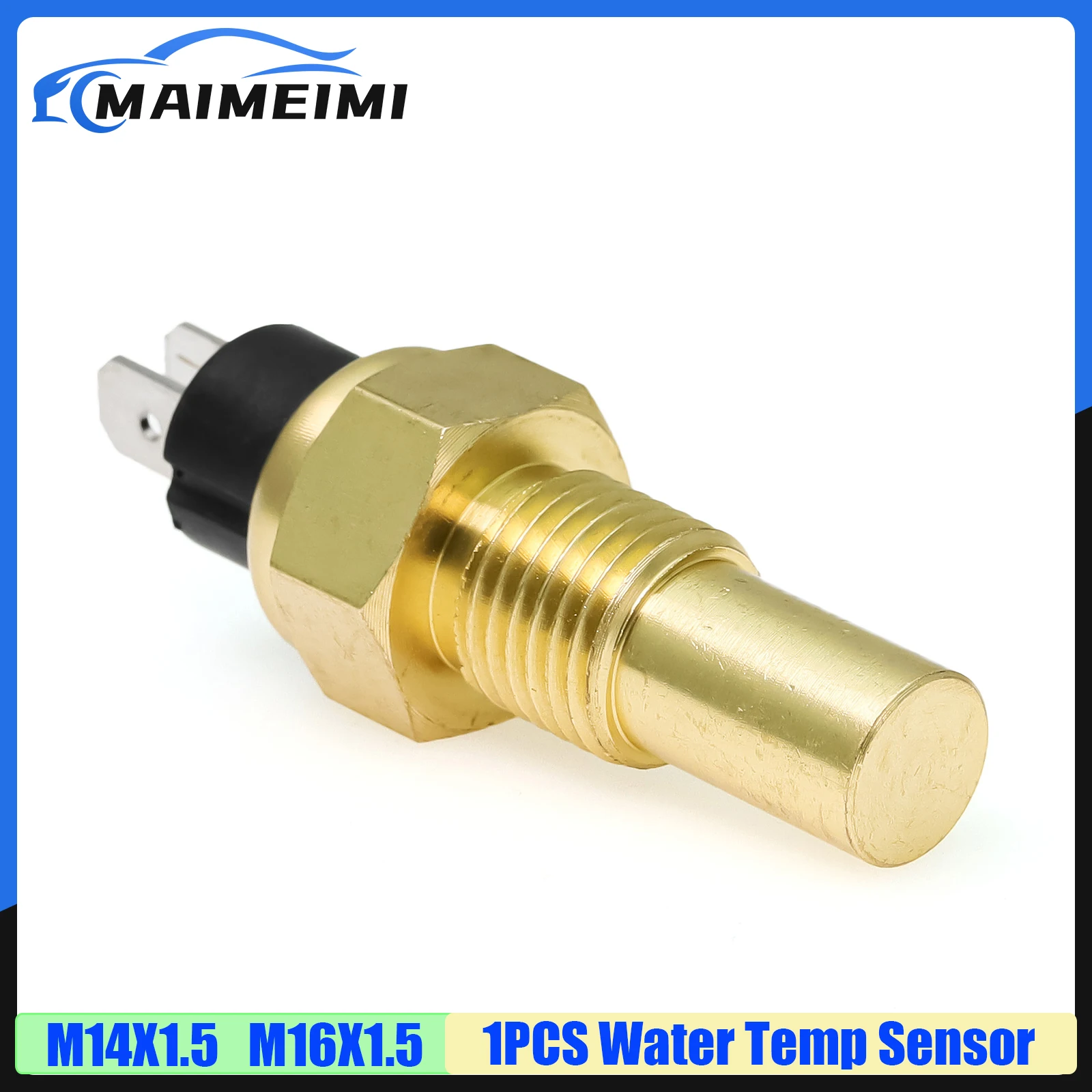 1 Piece Water Temperature Sensor M14X1.5 M16X1.5 1/8NPT Water Temp Sensor with Signal 1600-22ohm