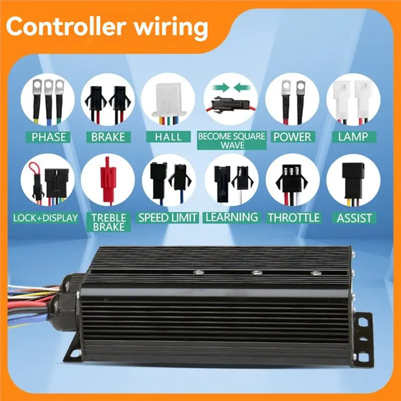 A51Q-Electric Controller 48-72V 80A Three Mode Sine Wave Square Wave Electric Scooter Motor Controller
