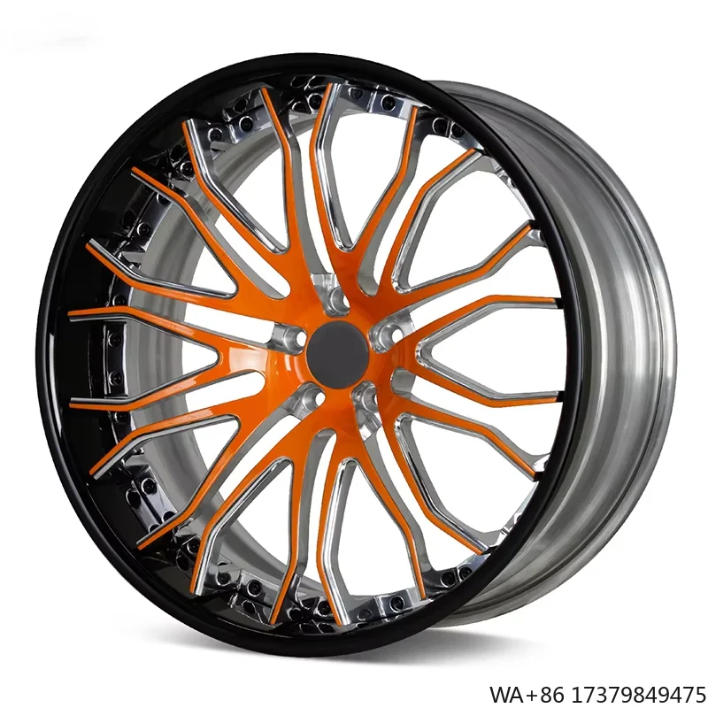

Customized 2-piece Forged Wheel 18 19 20 21 22 24 26 28 Inch 5x120 5*114.3 Alloy Wheel for Luxury Car