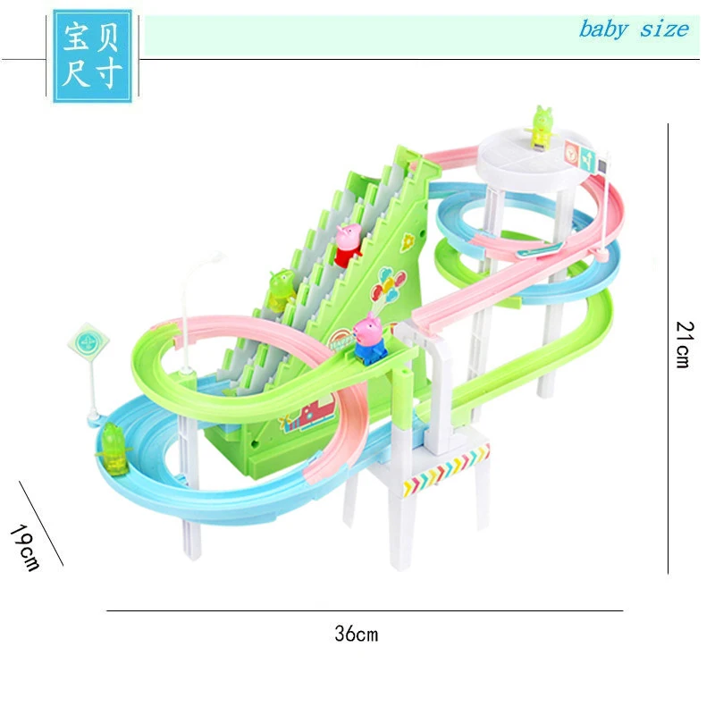 Pista de escalada de pato eléctrico para niños, juguete divertido, música electrónica, montaña rusa, Tobogán, escalera de escalada, regalo de cumpleaños