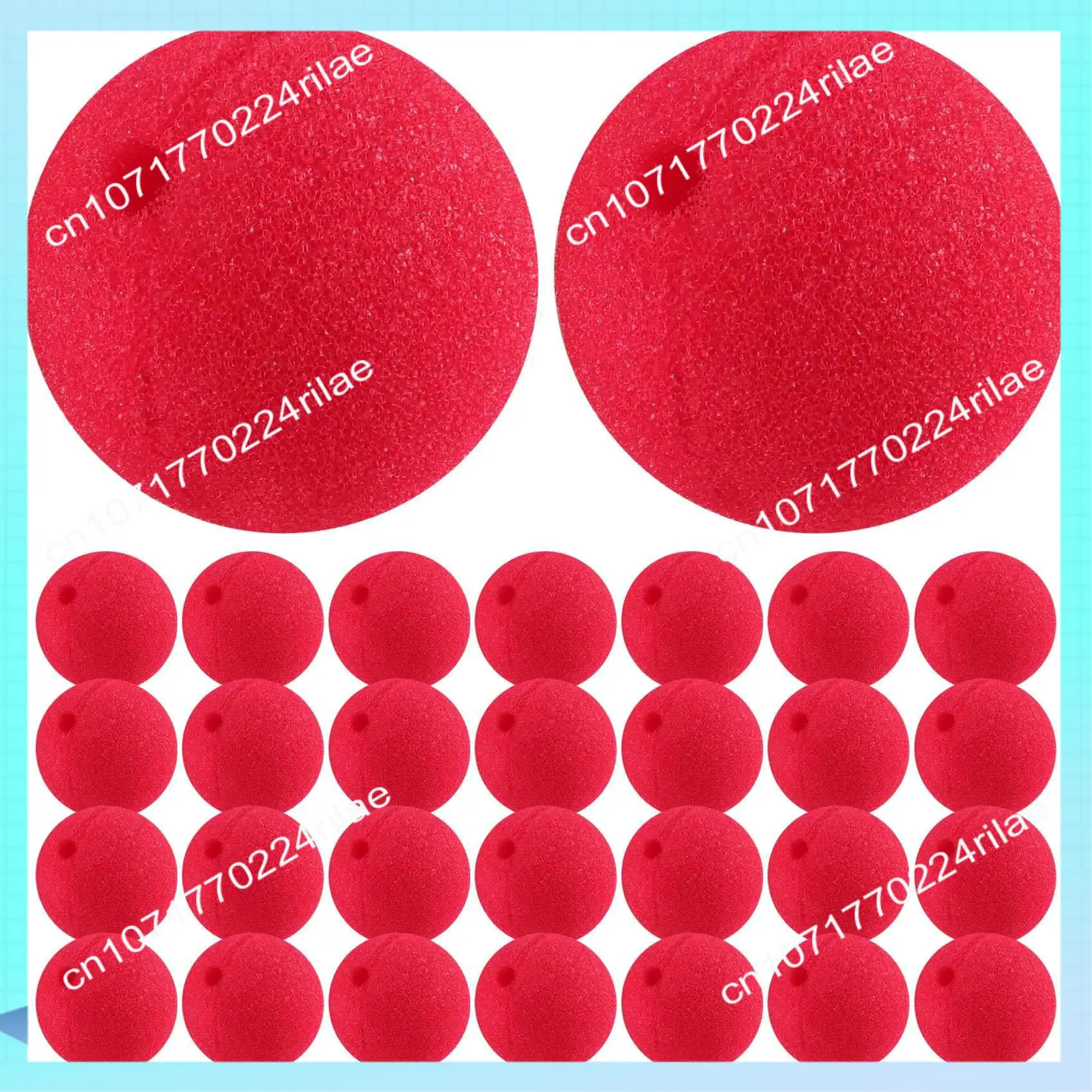 A17Z 30 PCS 2X2 polegadas Cosplay Nariz de Palhaço Vermelho Nariz Para Festa Halloween Traje Suprimentos Natal