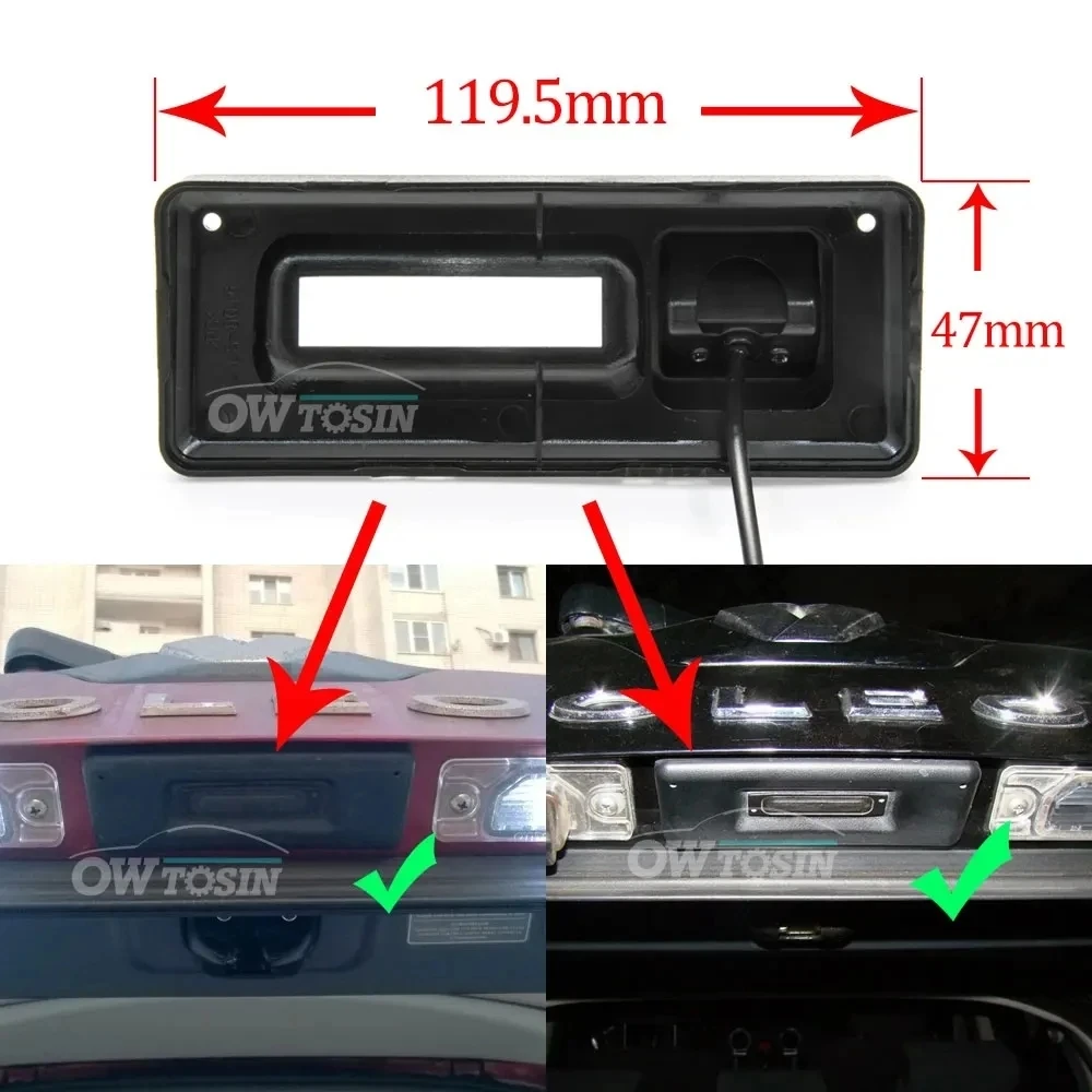 Vehicle AHD 1080P 170°Golden Trunk Handle Rear View Camera For Renault Koleos Clio 2010 2011 2012 2013 2014 Reverse Car Camera