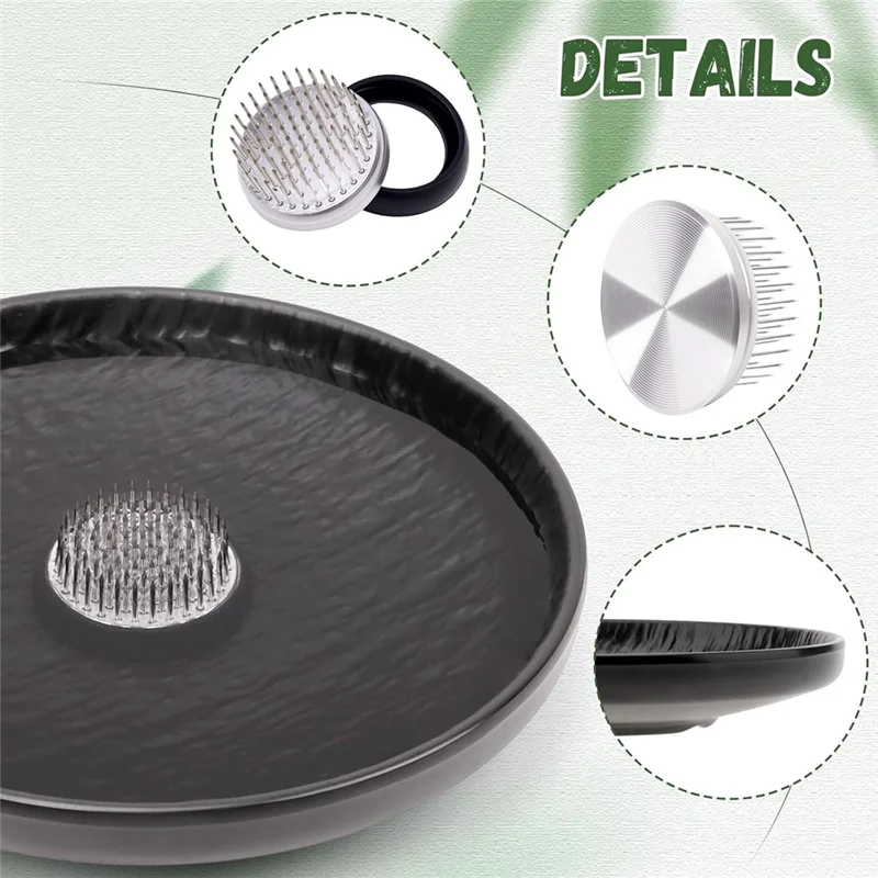 

Ikebana японская ваза Ikebany для цветочной лягушки, комплект для цветочной композиции для цветочного искусства, офиса, украшения дома-[A22I]