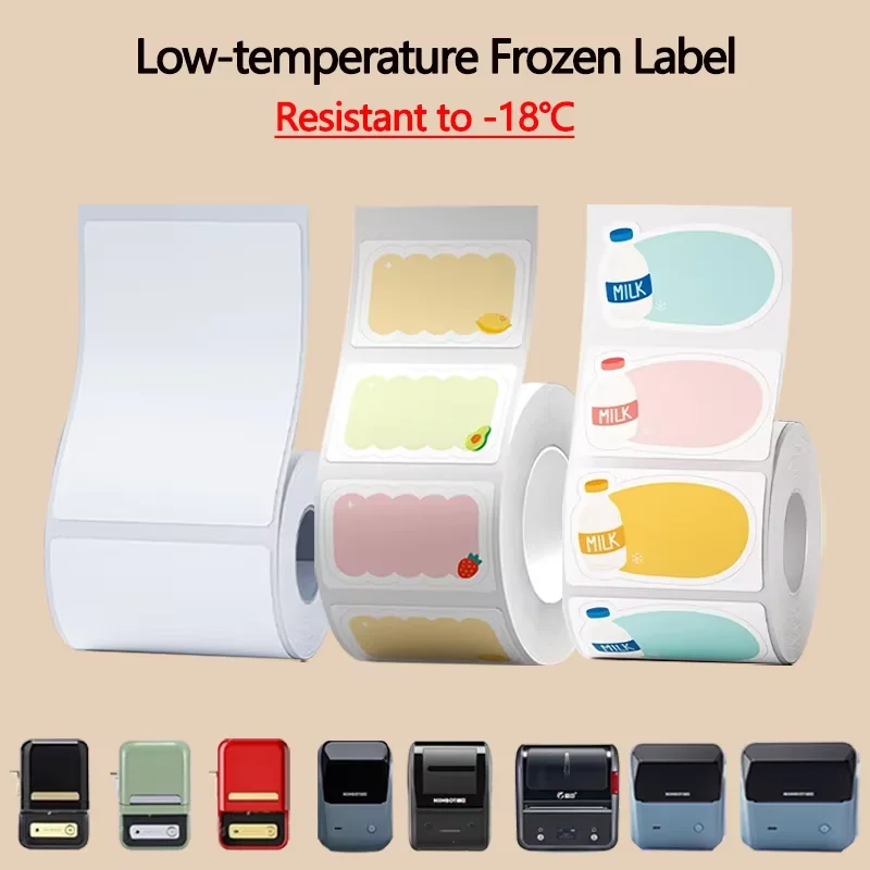 NIIMBOT B1/B2/B21/B31/B4/B203/B3S Refrigerator Freezer Fresh-keeping Box Label Paper Low-temperature Food Storage Sticker