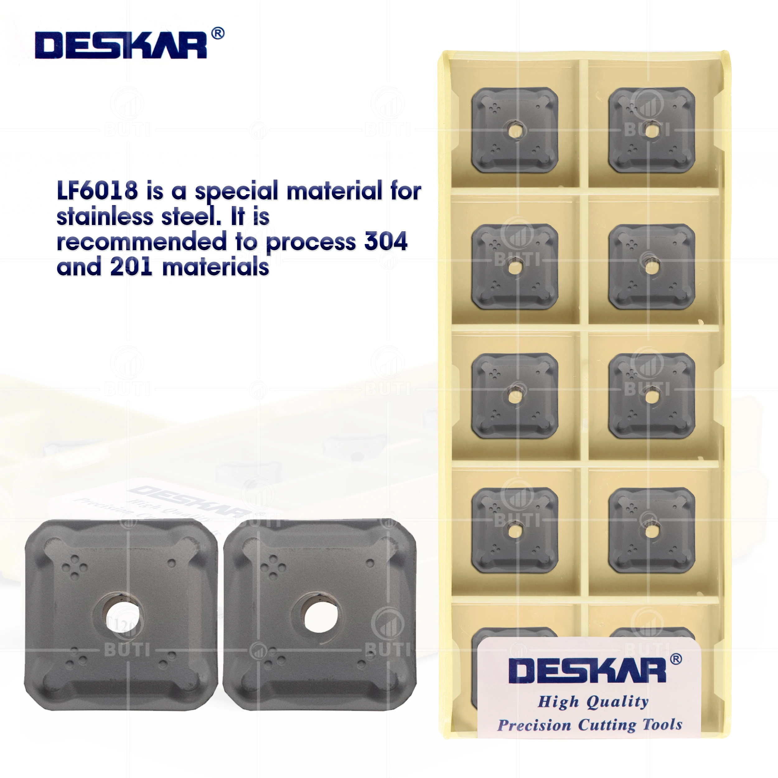 

DESKAR 100% Original SEET1203AFEN LF6018 CNC Lathe Milling Turning Tool Carbide Milling Inserts Lathe Cutter For Stainless Steel