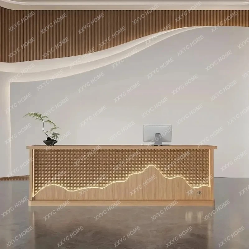 

A Hotel Clubhouse Front Desk Beauty Salon Foot Bath Front Desk Health Rattan Checkout page