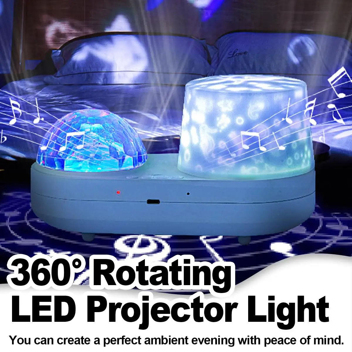 

USB Ocean Wave Jellyfish Light Projector Star Galaxy Night Led Lights 360-degree Rotating With Timer Projection Lamp For Bedroom